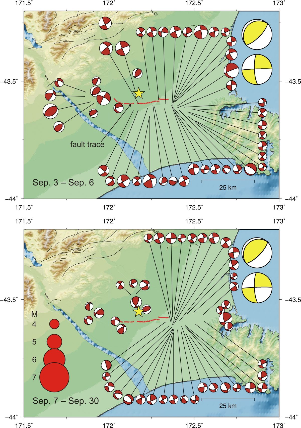 Greendale Fault trace expanded