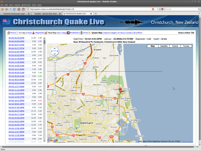 New Brighton fault revealed 04Oct10 1: Mag3.31