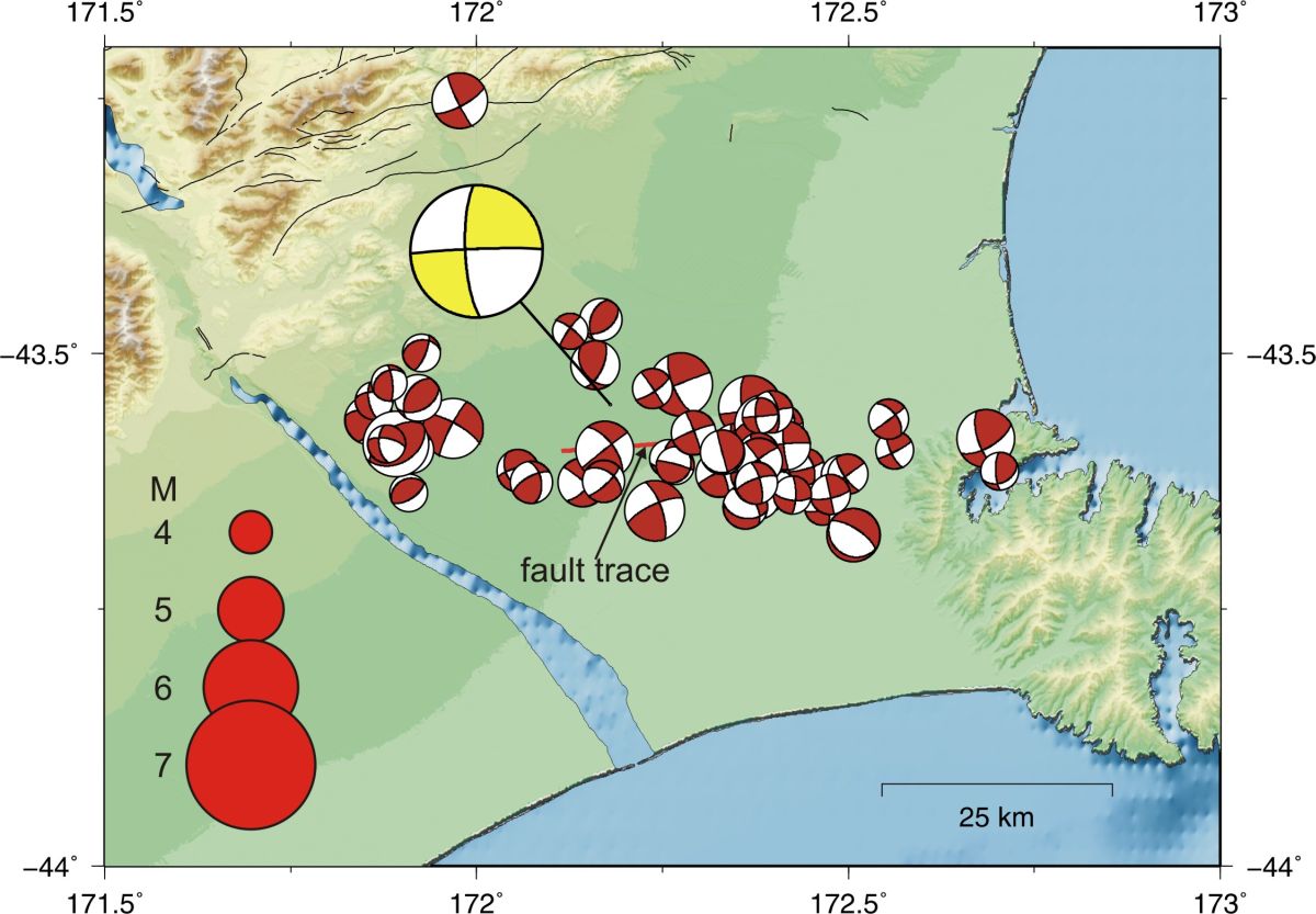 GNS 'Focal mechanisms for the Darfield earthquake and some of its aftershocks'